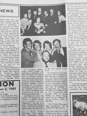 Dennis, The Kingsmen and Victory Messengers
