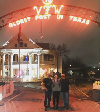 Great show at the Historic VFW Post-76 in San Antonio, Texas
