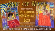 Tarot-- Suit of Wands 14 Cards