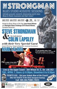 STRONGMAN BLUES STUDIO ACOUSTIC SESSIONS  ***CANCELED***
