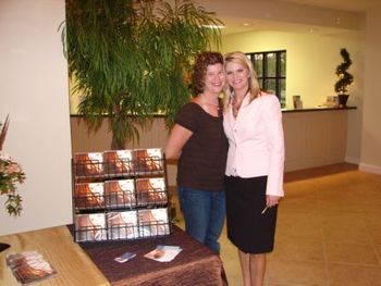 With her girl, Staci. best friend from High School.
