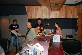 Three Dave's with Britt at Signature Sound 2008

