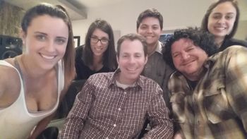 My amazing team for a session of recording RWYA
