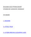 Roaner and Other Short Stories by Annor M Doeman - E-Book _ PDF - Digital Download
