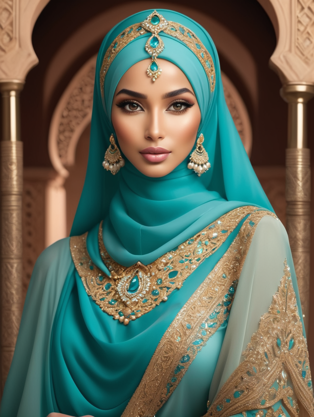 Teal and Light Blue _ AnnorStock