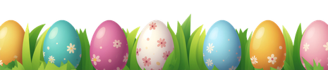 Easter Grass and Eggs _ PNG _ Transparent Background _ AnnorStock