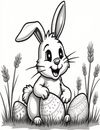 Easter Coloring Book! 10 Pages + 1 Bonus! - Royalty -Free _ Commercial Use with Re-sellers rights!
