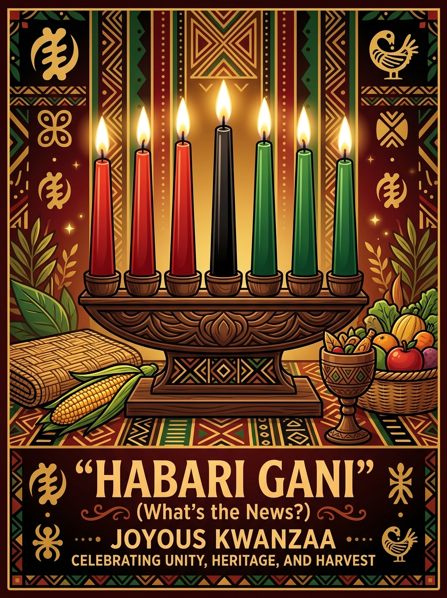 Kwanzaa Card 3 _ AnnorStock