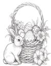 Easter Coloring Book! 10 Pages + 1 Bonus! - Royalty -Free _ Commercial Use with Re-sellers rights!