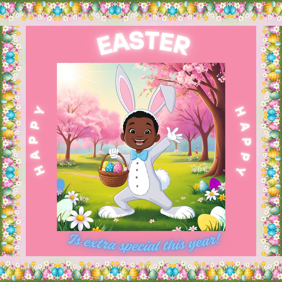 Cute Easter Card _ One _ + Re-seller's License! AnnorStock