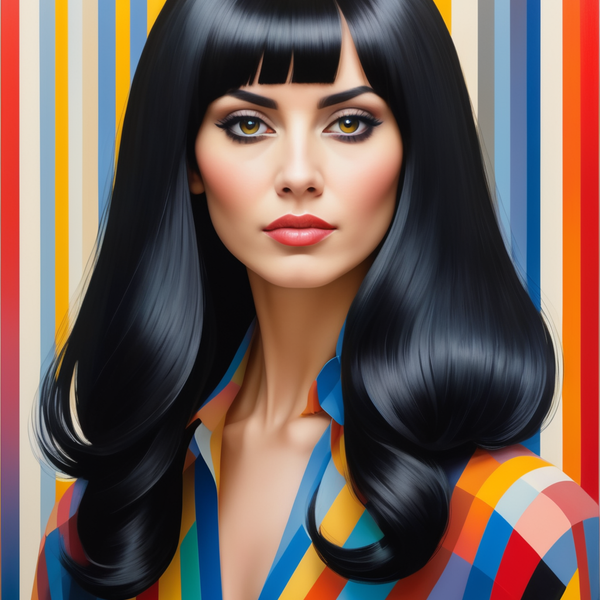 Lady in colorful shirt 1 _ AnnorStock