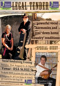 Legal Tender with special guest Graham Lovejoy