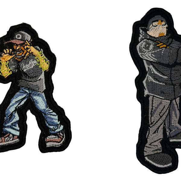 Q-Unique & DJ Rhettmatic Embroidered Patch Set