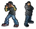 Q-Unique & DJ Rhettmatic Iron On Patch Set