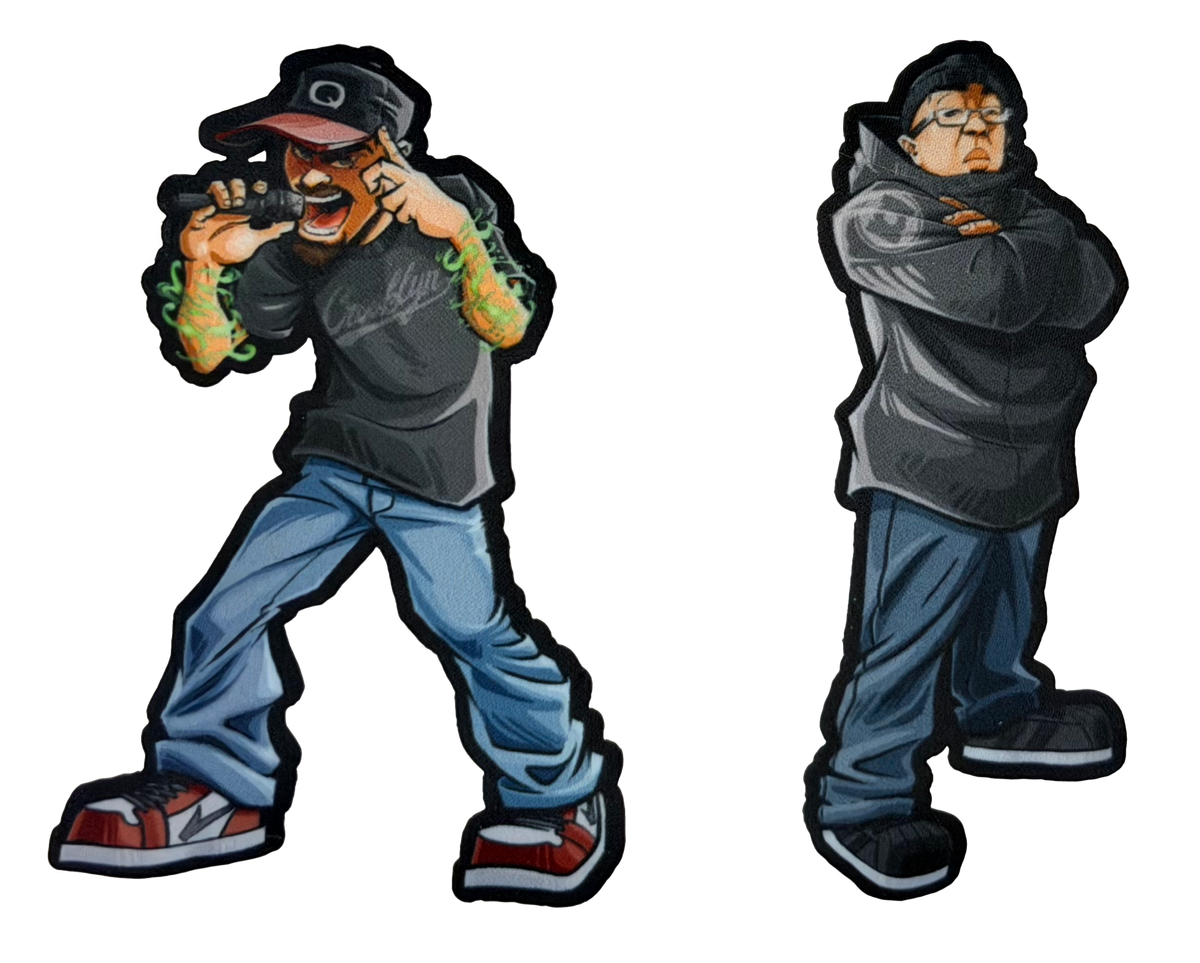 Q-Unique & DJ Rhettmatic Iron On Patch Set