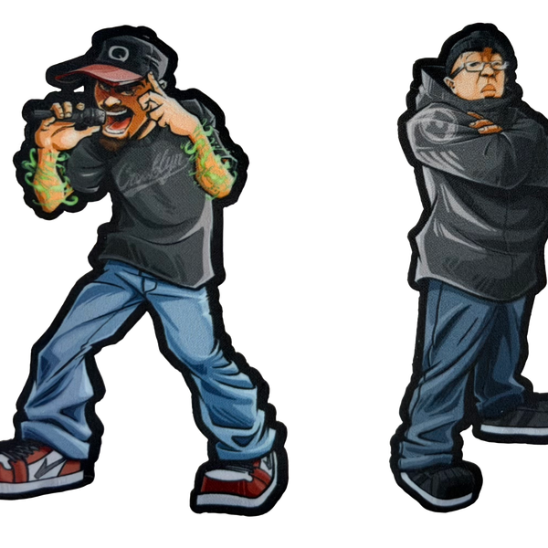 Q-Unique & DJ Rhettmatic Iron On Patch Set