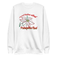 *FREE SHIPPING* Poinsettia Red - Embroidered Unisex Sweatshirt