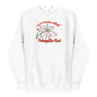 *FREE SHIPPING* Poinsettia Red - Embroidered Hoodie