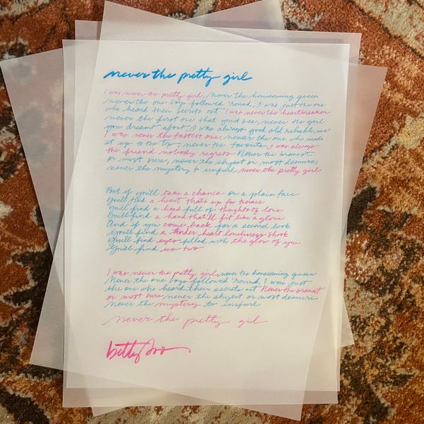 Handwritten Lyrics