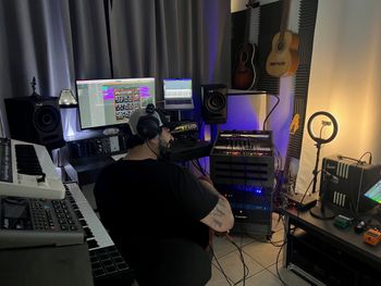 Hector Aramburo recording Manifesting the Dream
