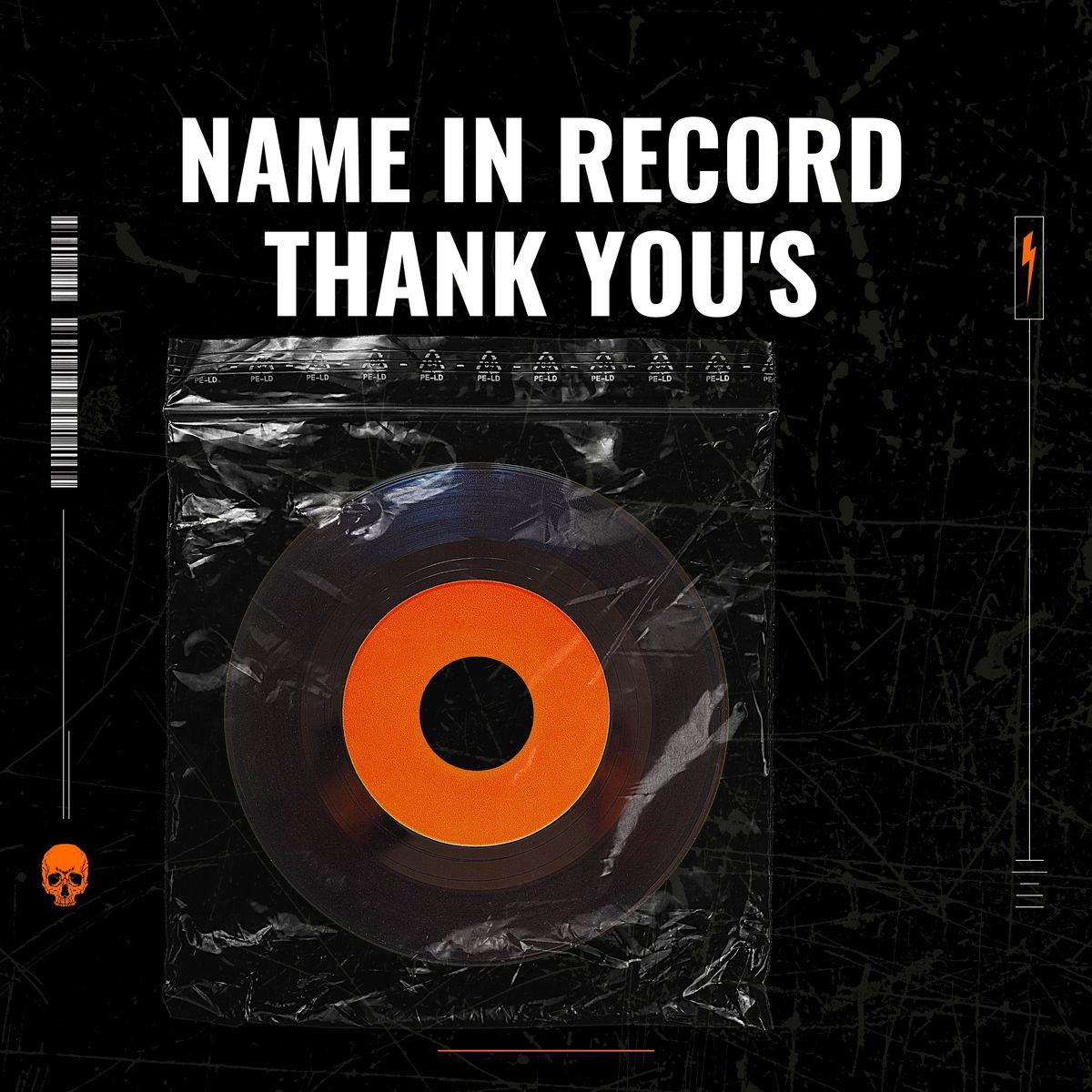 NAME IN RECORD THANK YOU'S