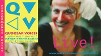 Qu-he-hear Voices live on Zoom!