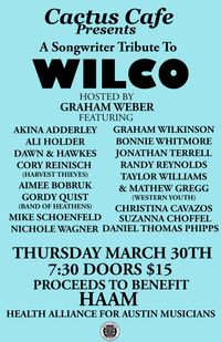 Graham Weber's Songwriter Tribute to Wilco (for HAAM)