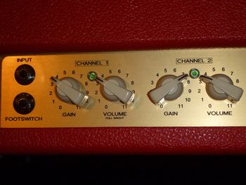 Channel controls- 2 channels, foot switchable.
