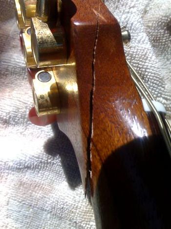 A broken headstock is every guitarists worst nightmare.
