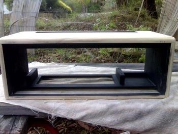 Darlington 45 head cabinet under construction - front view
