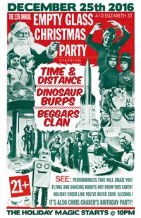 Christmas with Time and Distance, Beggars Clan and the Dinosaur Burps