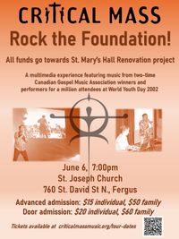 Rock the Foundation- Fundraiser for St. Mary Elora