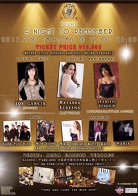 "A night to remember " Dinner show (Special guests artist Jos Garcia)