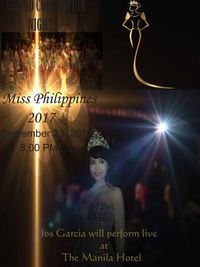 Jos Garcia Live at The Manila Hotel "MISS PHILIPPINES" Beauty Pageant.