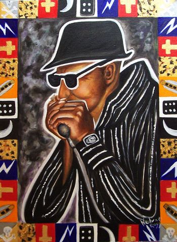 Sunday school of blues oil Gary Smith
