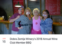 nedra and julio play Dobra Zemlja Winery's 2018 Annual Wine Club Member BBQ