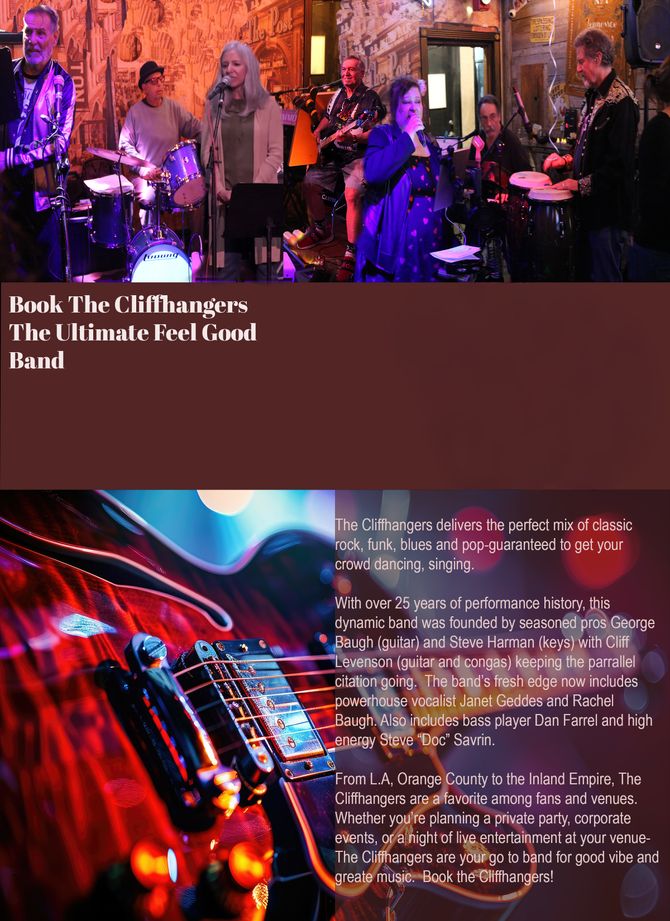 cliffhangFill out the form below and we’ll get back to you within 24 hours.  7ers a classic rock cover band open for booking in the Los Angeles, Orange County, Riverside and San Diego areas. 