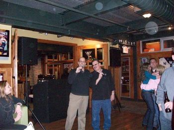 Lou & Carl DJ & perform at The Summit Bar & Grill, 10/24/08 Masthope PA
