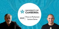 2023 Ngunnawal Lecture with Thomas Mayo and Shane Howard.