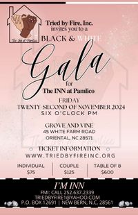 Black & White Gala for The INN at Pamlico - Individual Ticket *SOLD OUT!*