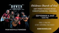 Bobby Bowen Family Concert (Christiansburg, Virginia)