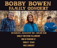 Bobby Bowen Family Concert (Godley, Texas)