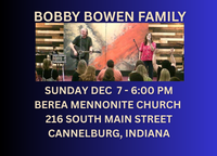 Bobby Bowen Family Band Concert (Cannelburg Indiana)