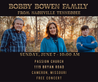 Bobby Bowen Family Concert (Cameron, MIssouri)