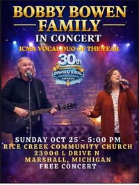 Bobby Bowen Family Band Concert (Marshall, MIchigan)