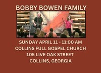 Bobby Bowen Family Band Concert (Collins, Georgia)