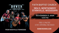 Bobby Bowen Family Concert (Starkville, Mississippi)