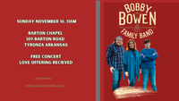 Bobby Bowen Family Band Concert (Tyronza, Arkansas)