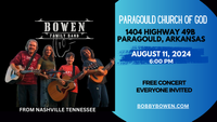 Bobby Bowen Family Concert (Paragould, Arkansas)