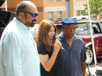 Franco Harris, Jessica Lee & Roger Humphries
